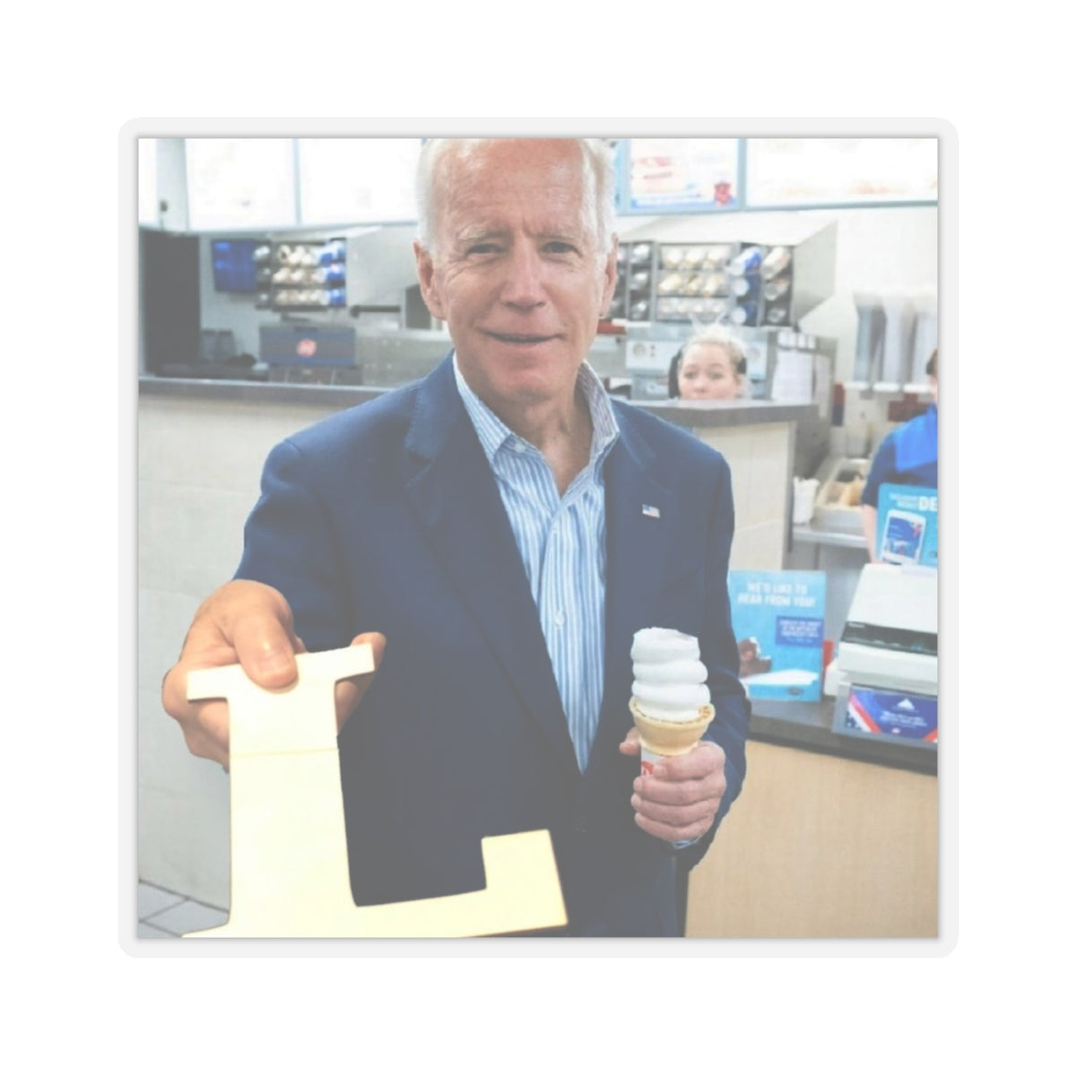 Joe Biden L Sticker