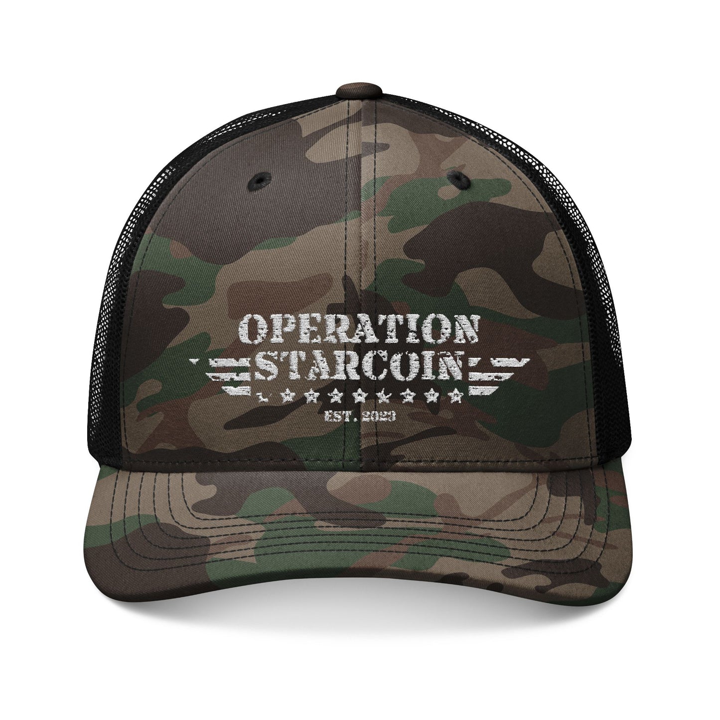 OPERATION STARCOIN Camo Embroidered Hat