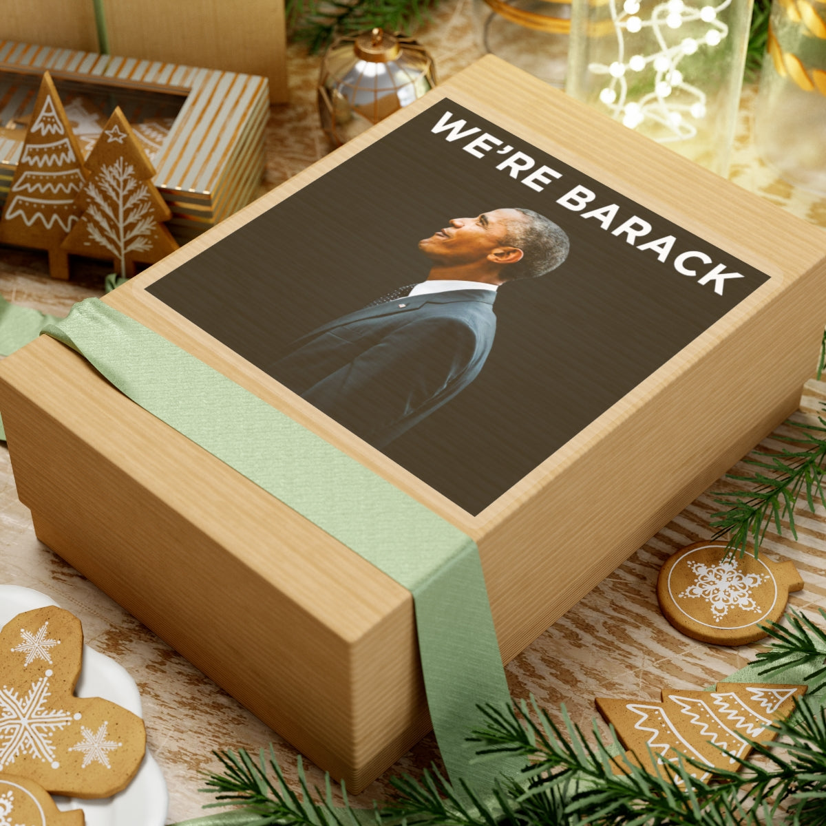 Barack Obama WE'RE BARACK Sticker