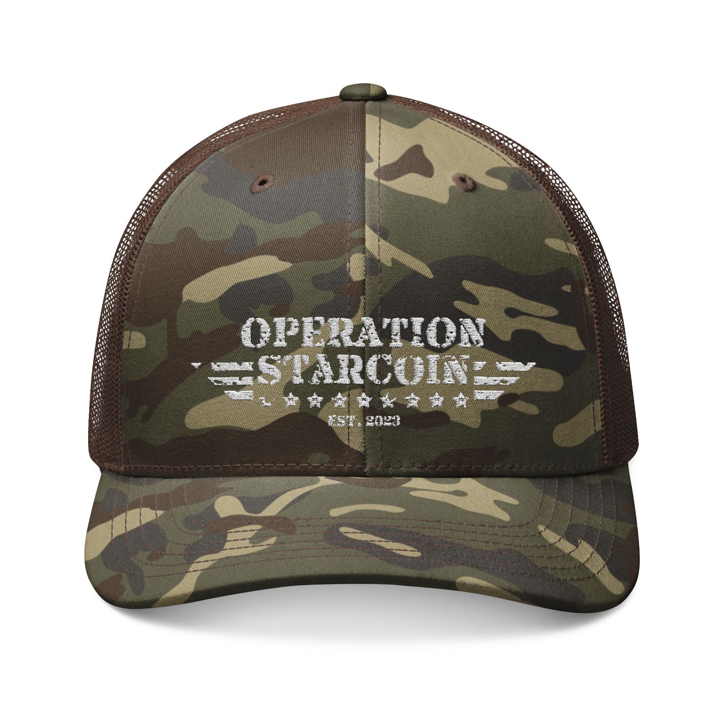 OPERATION STARCOIN Camo Embroidered Hat