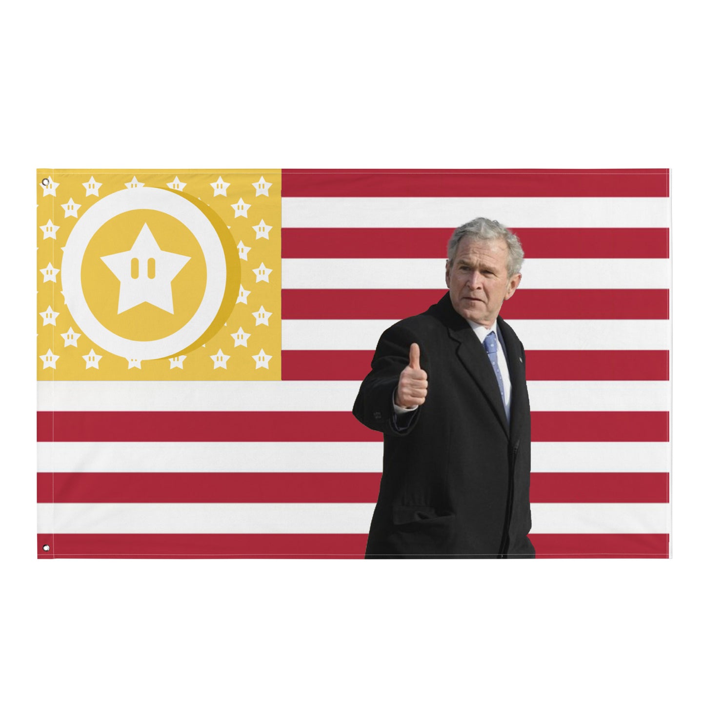 George Bush NO STARCOIN LEFT BEHIND Flag