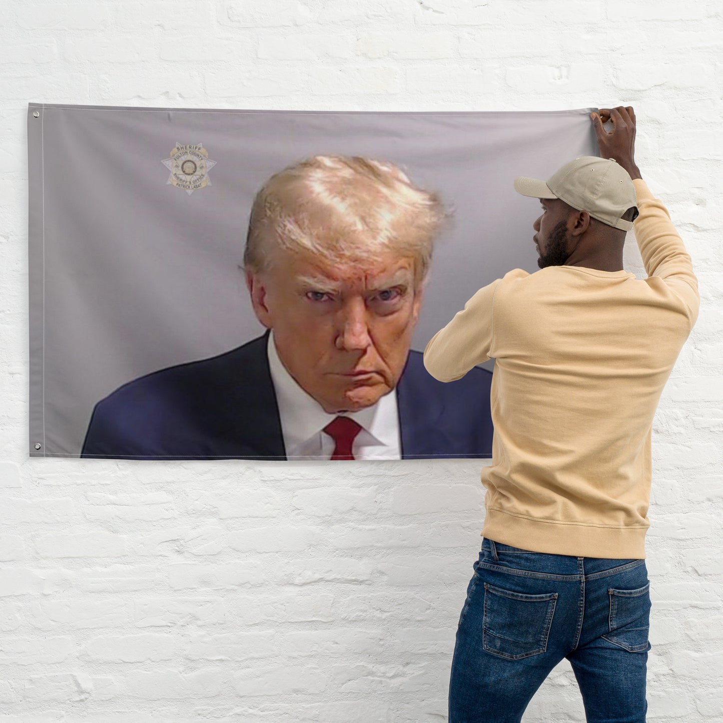 Donald Trump MUGSHOT Flag