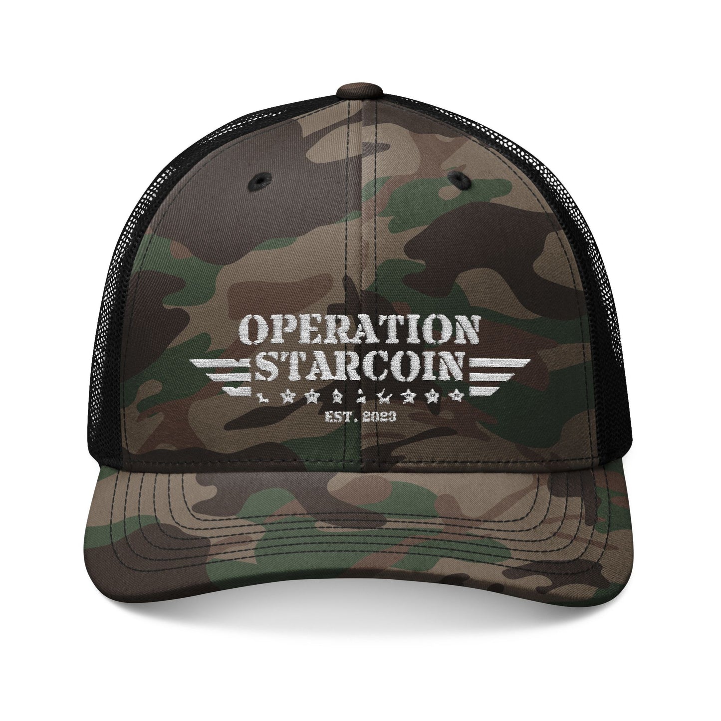 OPERATION STARCOIN Camo Embroidered Hat
