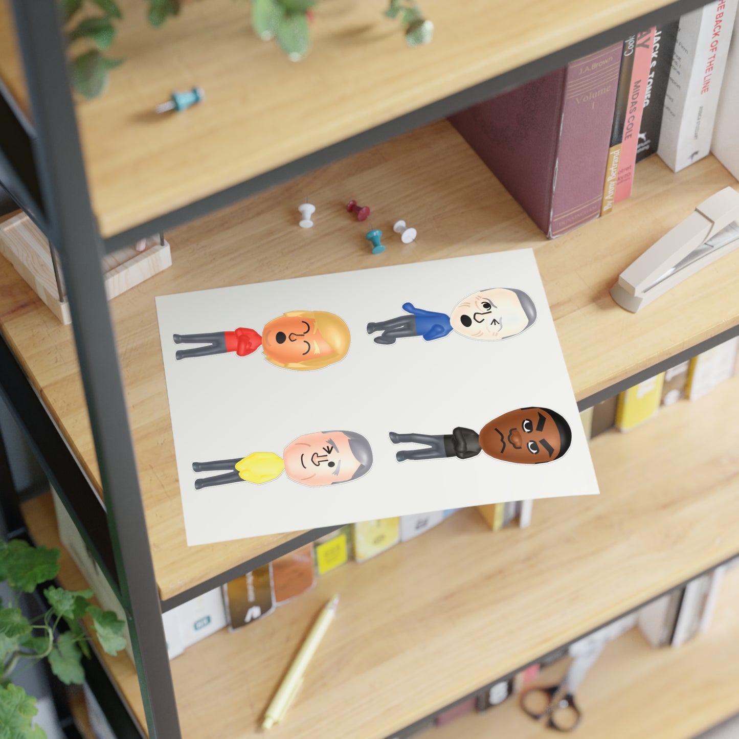 Presidents Play MII Sticker Sheet