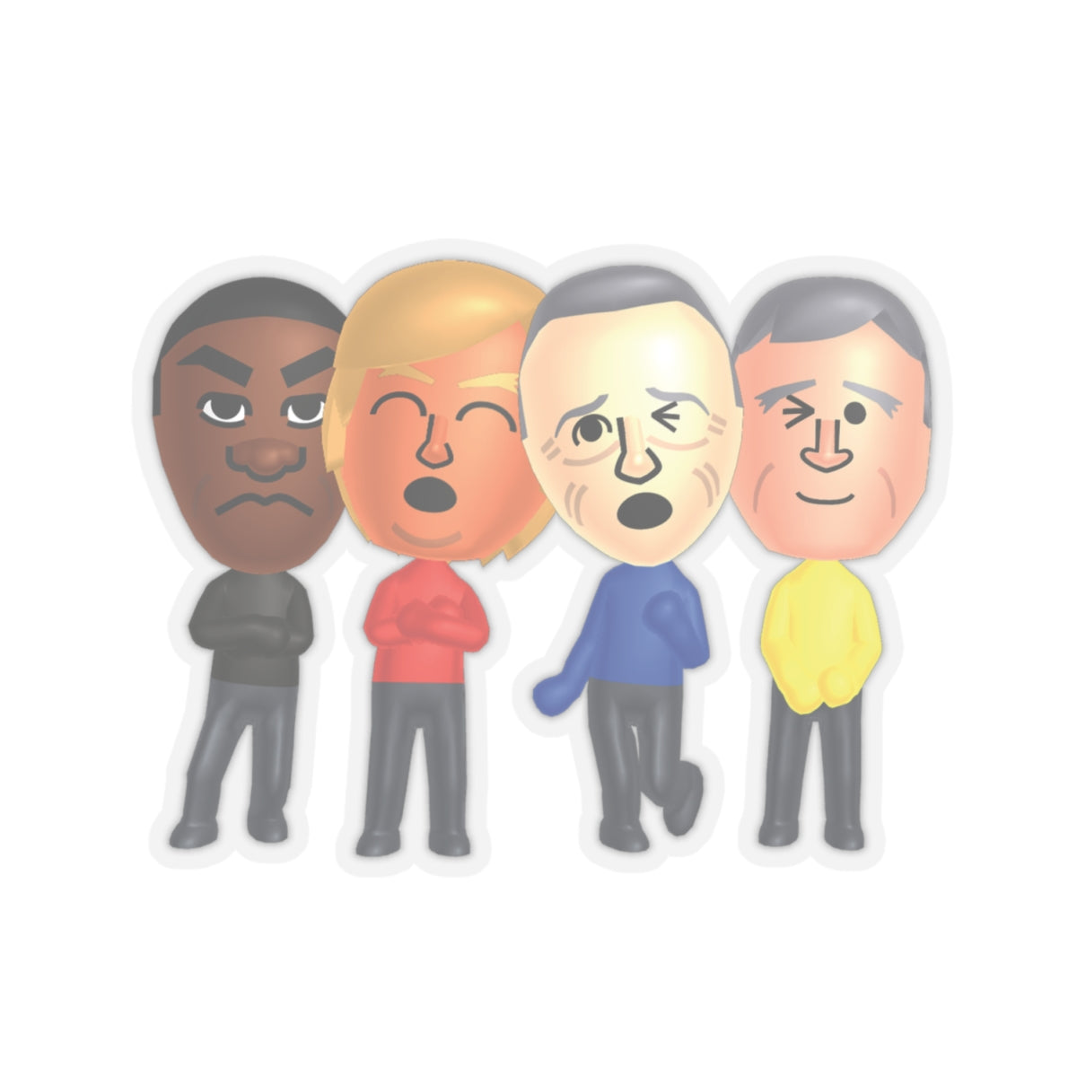 Presidents Play MII Sticker