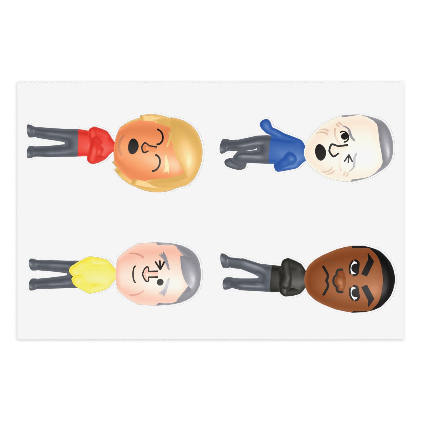 Presidents Play MII Sticker Sheet