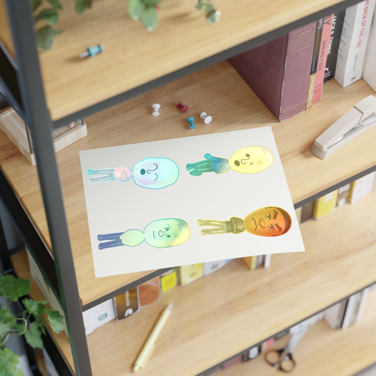 Presidents Play MII Sticker Sheet