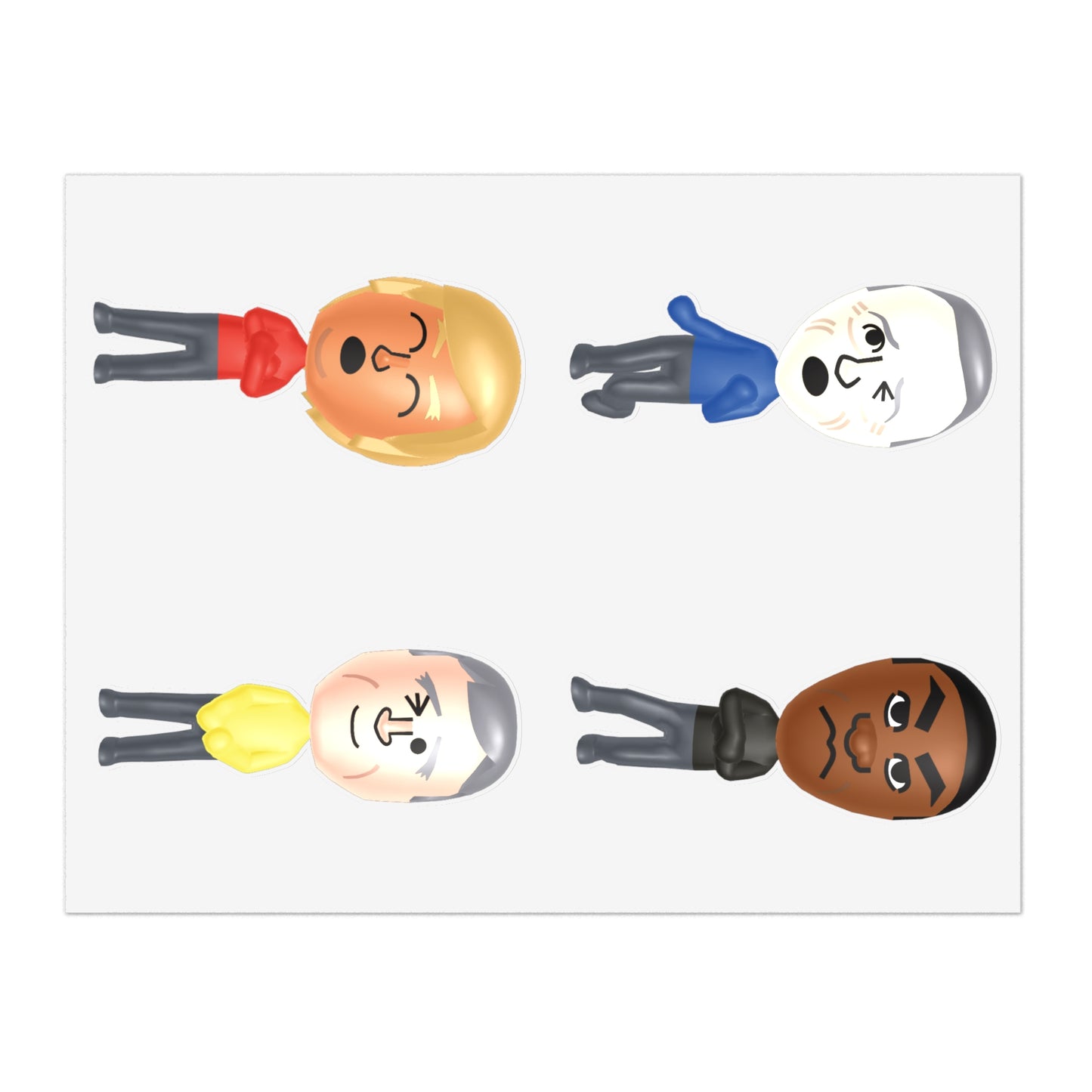 Presidents Play MII Sticker Sheet