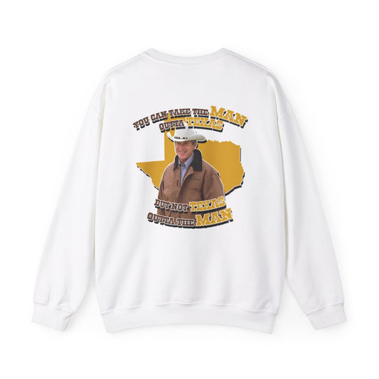 George Bush MAN OUTTA TEXAS Crewneck