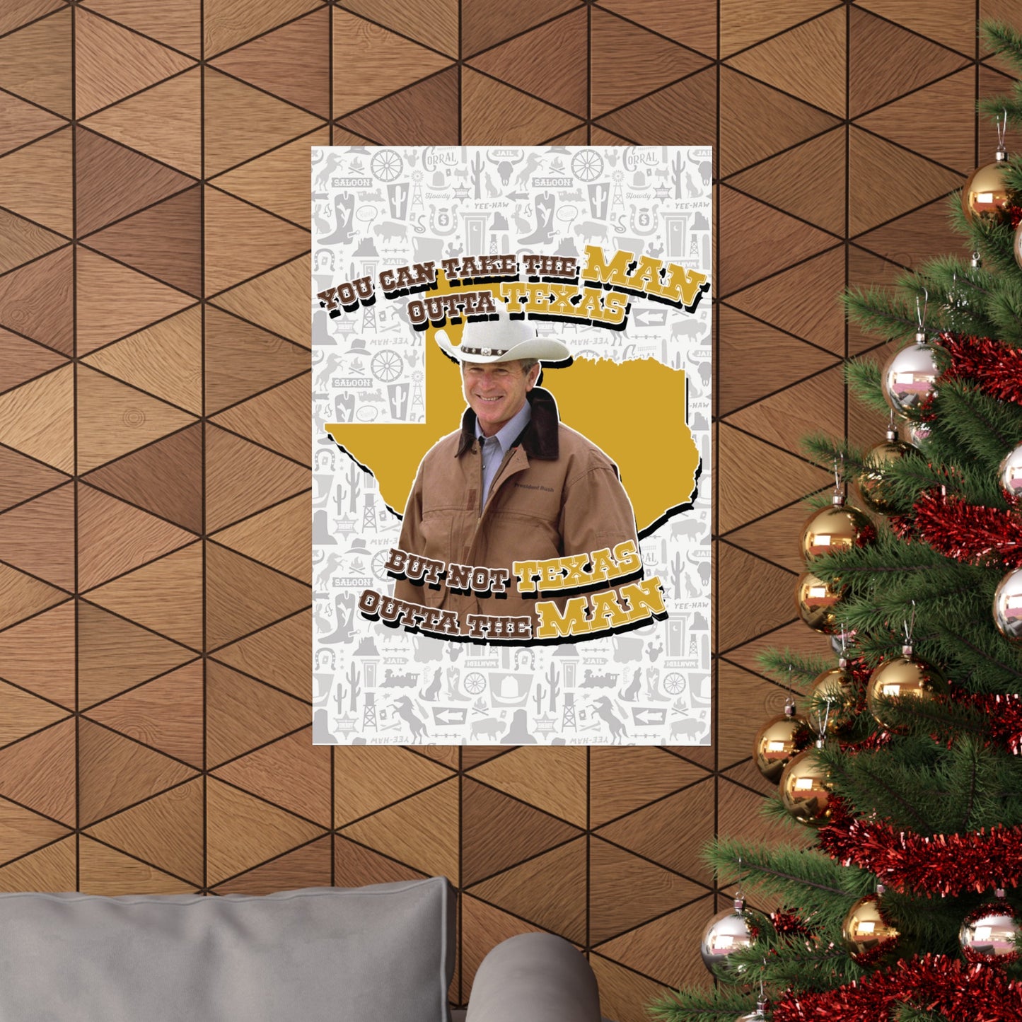 George Bush MAN OUTTA TEXAS Poster