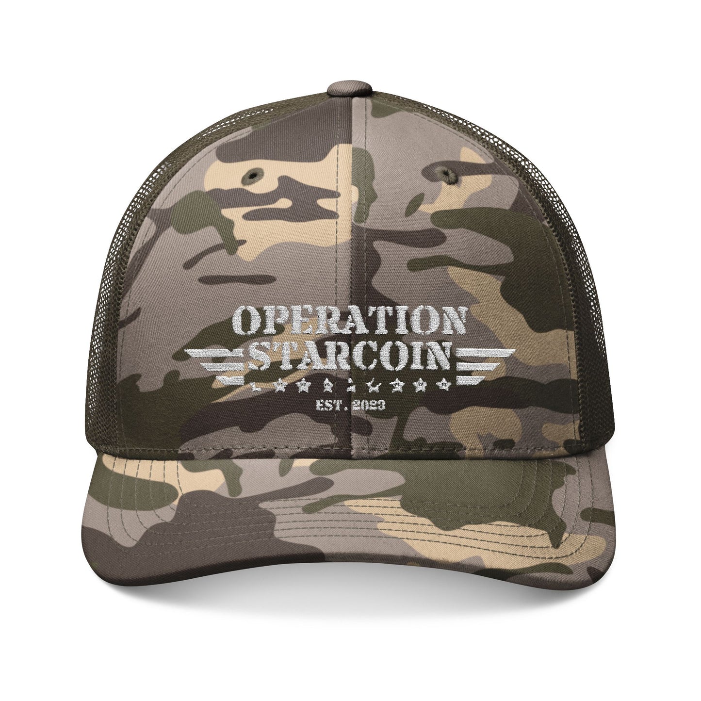 OPERATION STARCOIN Camo Embroidered Hat